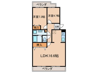 間取図 パ－クノヴァ藤ヶ丘南