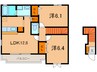 Ｋ．Ｆ．ＫアルバⅠ 2LDKの間取り