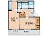 MAISONNETTEアルペンローゼ 1LDKの間取り