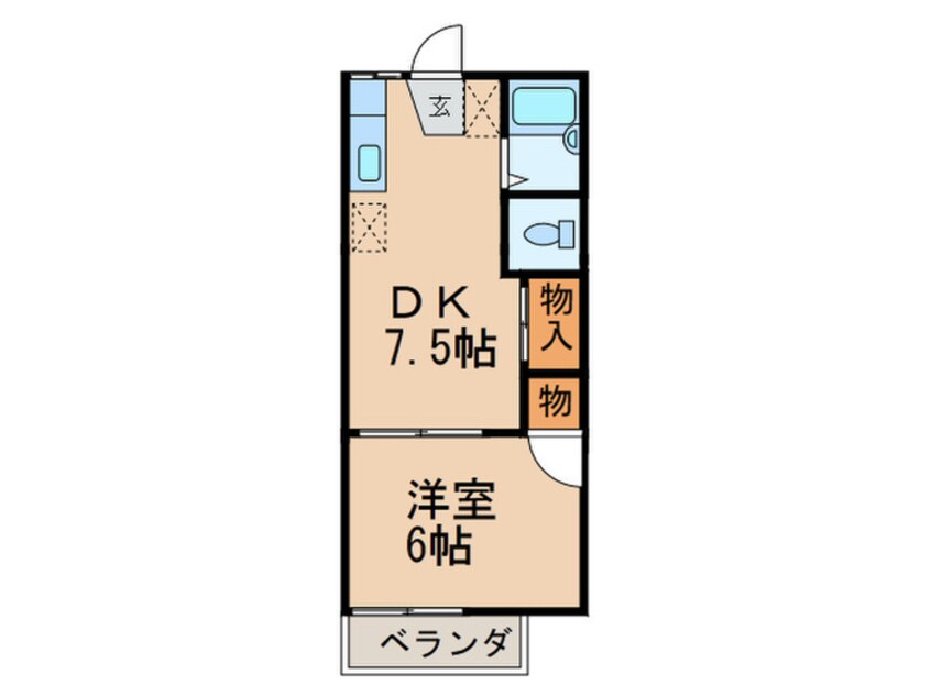 間取図 ハイツ月