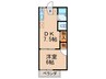 ハイツ月 1DKの間取り
