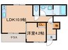 プティ・ボヌールⅢ 1LDKの間取り