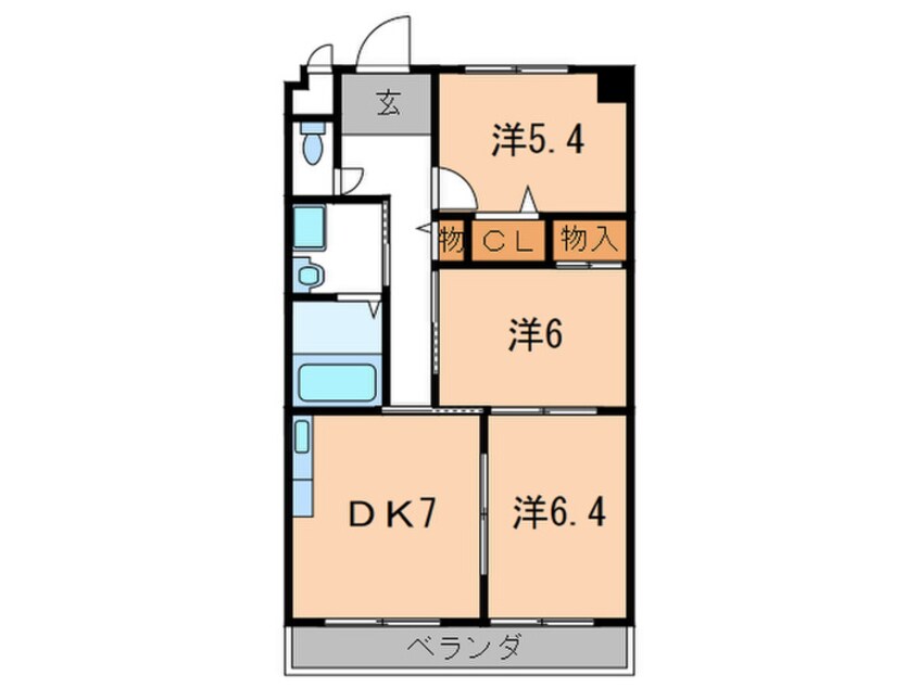 間取図 レイクアベニュー白鳥