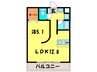 ガ－デンコ－トＨＩＳＯＫＯ 1LDKの間取り