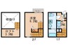 オーフォレスト 1Kの間取り