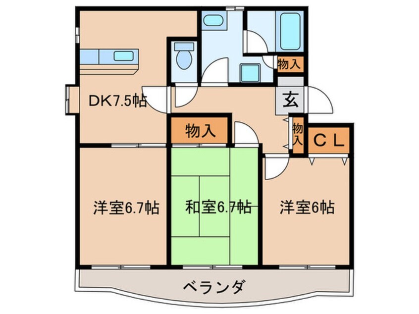 間取図 アビタシオン　シュット