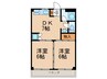 フローネ本山 2DKの間取り