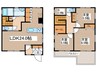 中川区十番戸建 3LDK+Sの間取り