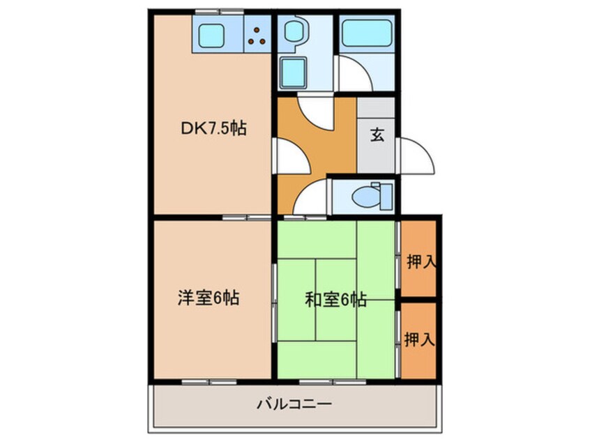 間取図 シェリール　Ａ棟