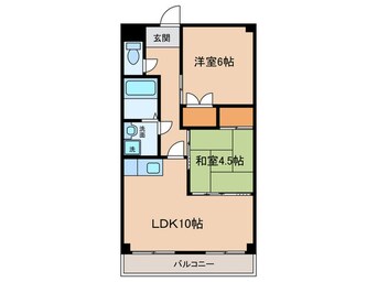 間取図 サンライズ入場