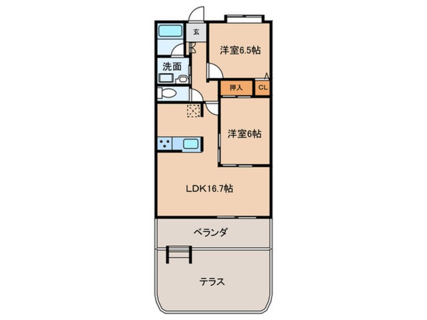 間取図 シンシア東山台