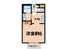 シャルム 1Kの間取り