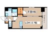 プレサンス栄ライズ（404） 1LDKの間取り