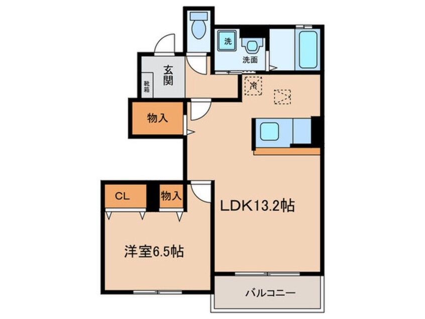 間取図 K.F.K.アルバ　five