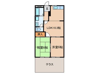 間取図 エスポアールＴＡＣＨＩＢＡＮＡ