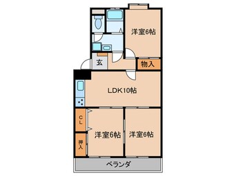 間取図 第二コーポ天道