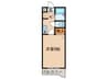 アストリ－赤城 1Kの間取り