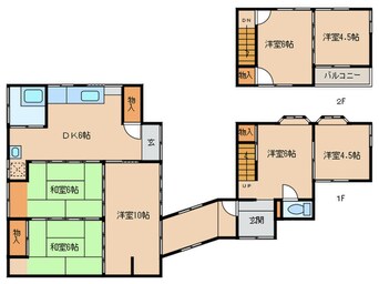 間取図 本宿上ノ山貸家