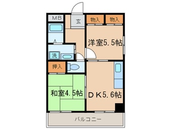 間取図 ベルメゾン大曽根