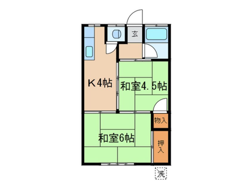 間取図 銀河ハイツ