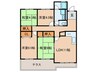 ＨＡＫＵＢＩレジデンス 4LDKの間取り
