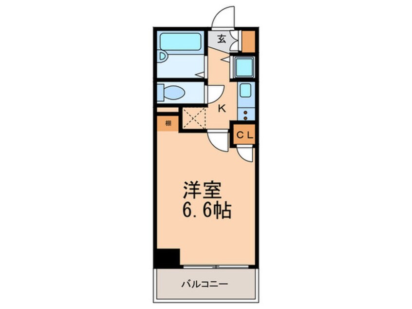 間取図 パルティール鶴舞（702）