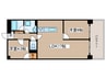 イトーピア新栄マンション(803) 2LDKの間取り