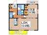 コンカドール 1LDKの間取り