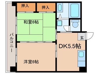 間取図 中央玻璃器マンション