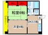 中央玻璃器マンション 2DKの間取り