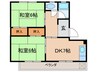 モア豊明　A棟 2DKの間取り
