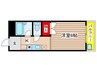 ブレークスルー中平 1Kの間取り