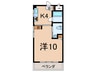 ＤＯＭＥ　ＰＬＡＣＥ 1Kの間取り