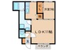 プレタストン八番館 1LDKの間取り