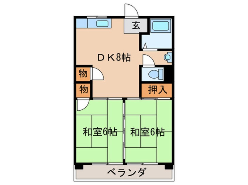 間取図 グリ－ンハイツ