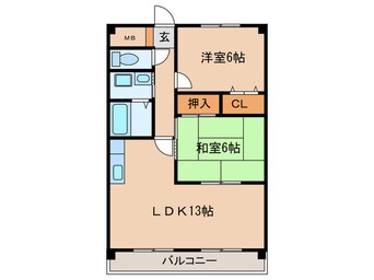 間取図 マ・メゾン小牧原　南館