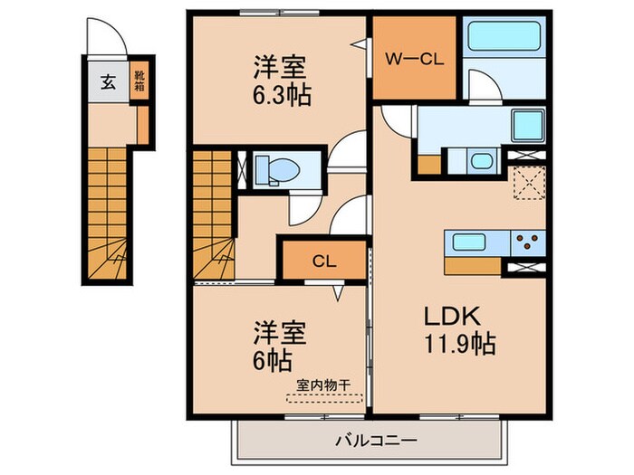 間取り図 カーサⅡ