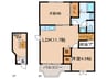 プルミエ気噴 2LDKの間取り