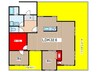 ライオンズマンション汐路(412) 2LDKの間取り