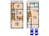 文教台貸家　南棟 3LDKの間取り