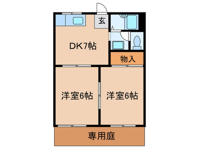 間取図 ドミ－ル旭Ａ棟