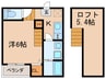 melumo 1Kの間取り