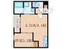 メイクスR守山 1LDKの間取り
