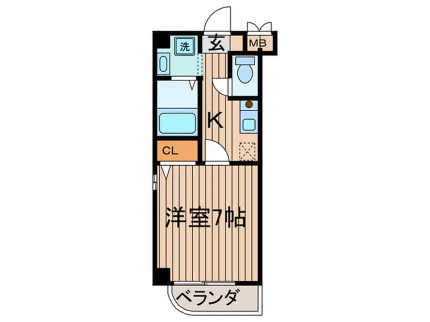 間取図 ジュネスＦＵＫＵＤＡ