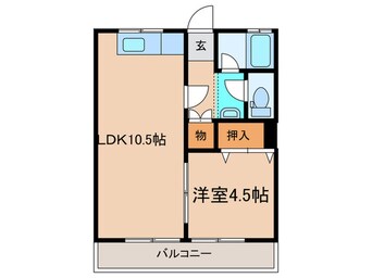 間取図 ナガヤハイツ