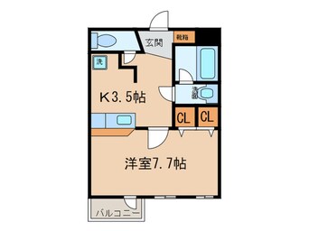 間取図 ミクニハイツⅢ