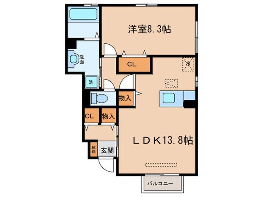 間取図 プレイス東かの里