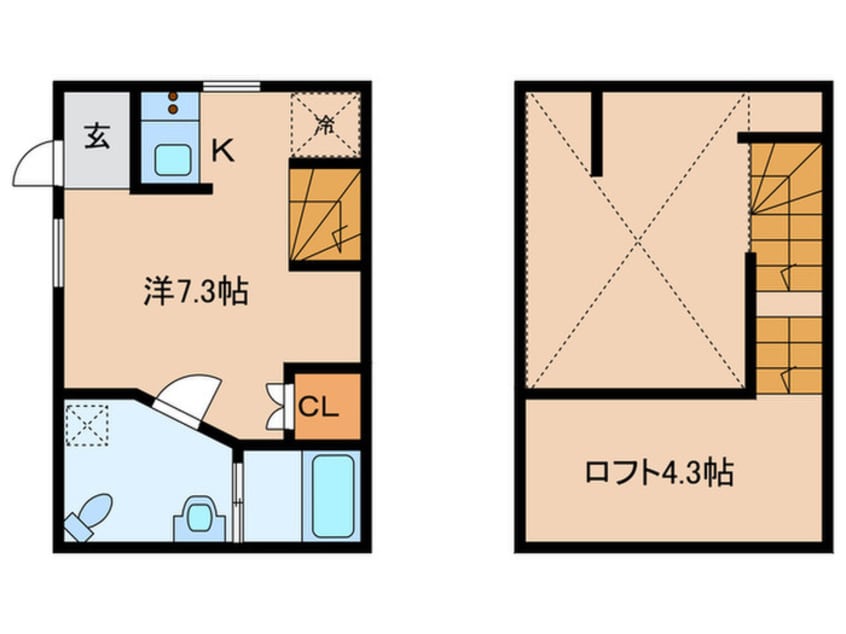 間取図 Velo JIYUGAOKA