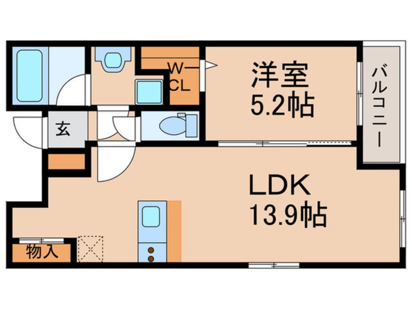 間取図 カロス新栄