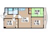 ＦＬＯＲＡ萩山 3LDKの間取り